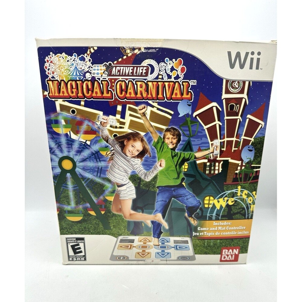 Active Life Magical Carnival Game & Mat Bundle Set Nintendo Wii MAT/GAME SEALED